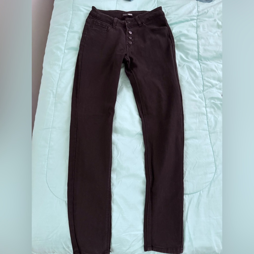 Washed Black Denim Jeans
